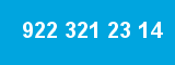 922 321 23 14 922 321 23 14